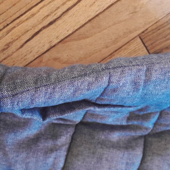 Banana Republic Quilted Vest Demin Grey Small - Picture 3 of 8